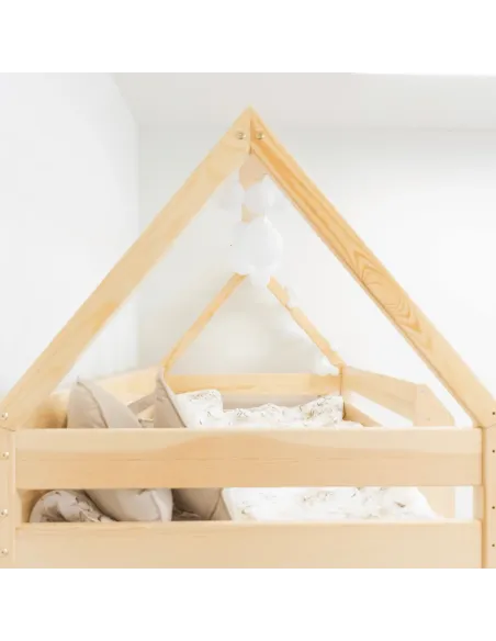 Łóżko drewniane antresola DOMEK MEBLE WRÓBEL