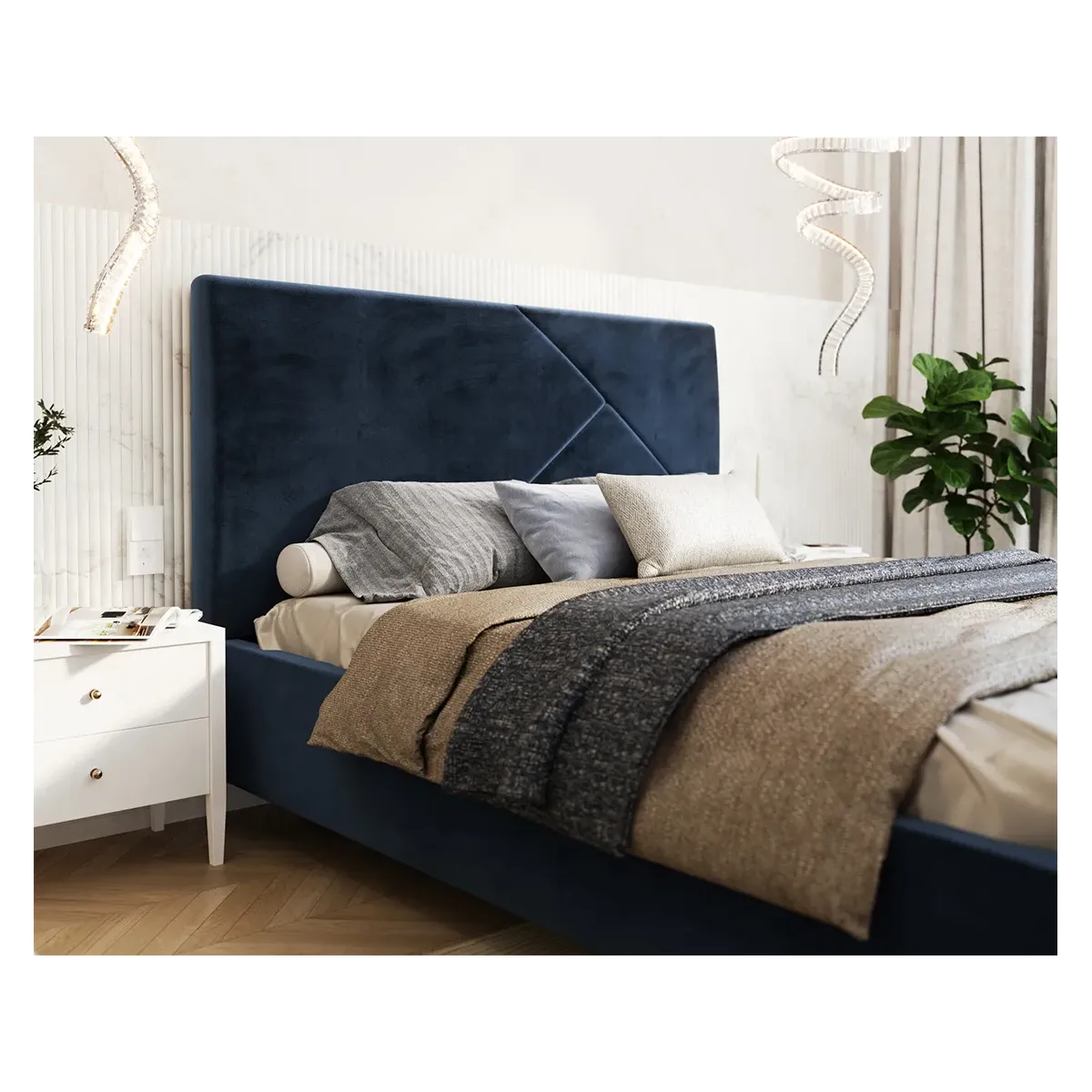 Łóżko tapicerowane NAVARO FDM podnoszone