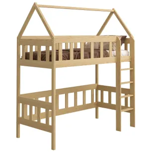 Łóżko drewniane antresola CHWAT sosna MEBLE WRÓBEL