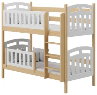 Łóżko drewniane piętrowe ZUZIA sosna MEBLE WRÓBEL
