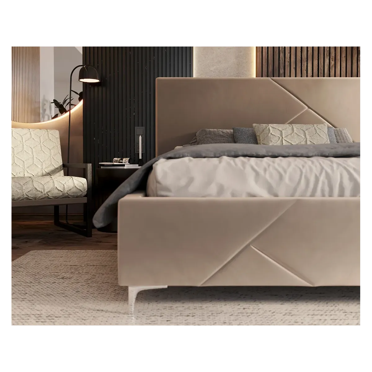 Łóżko tapicerowane NAVARO FDM podnoszone