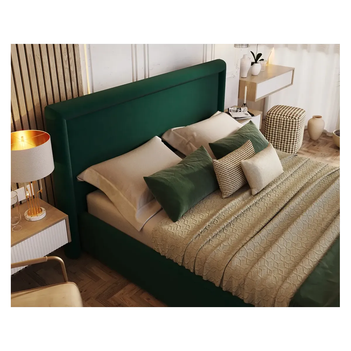 Łóżko tapicerowane NOBILE FDM podnoszone