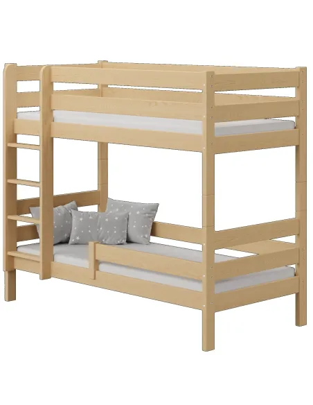 Łóżko drewniane piętrowe GAGATEK LUX sosna MEBLE WRÓBEL