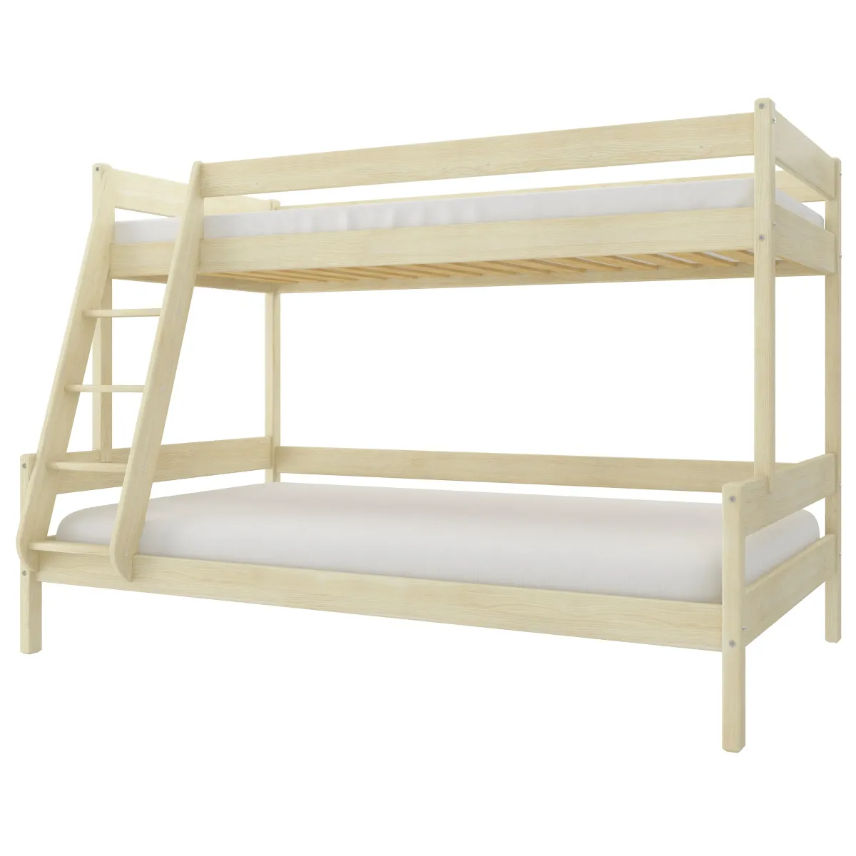 Łóżko drewniane piętrowe FAMILIJNE sosna MEBLE WRÓBEL