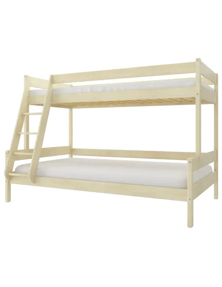 Łóżko drewniane piętrowe FAMILIJNE sosna MEBLE WRÓBEL