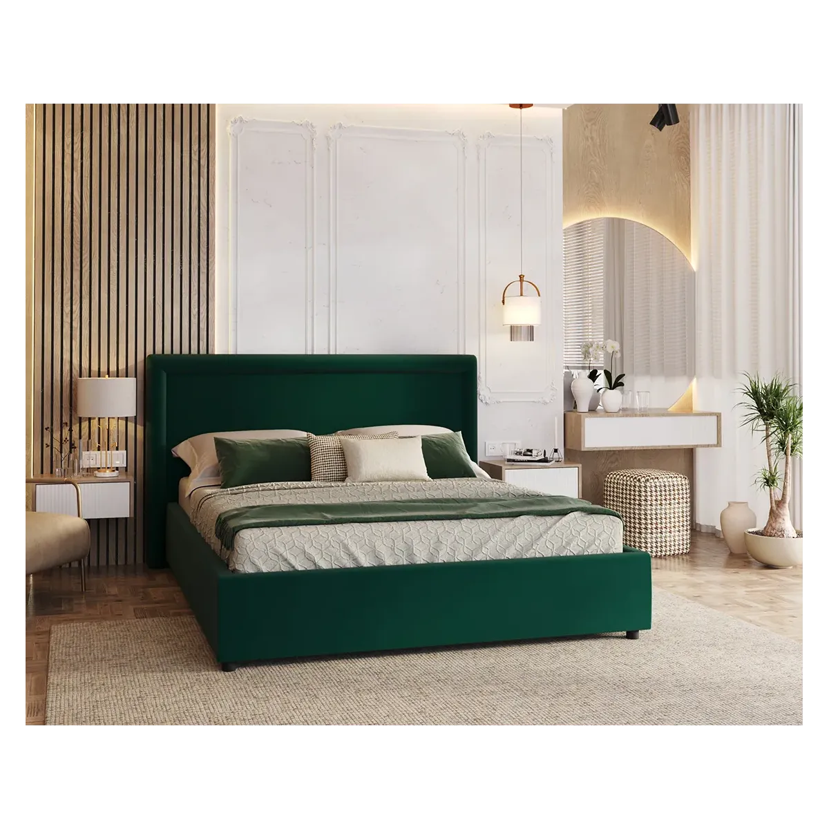 Łóżko tapicerowane NOBILE FDM podnoszone