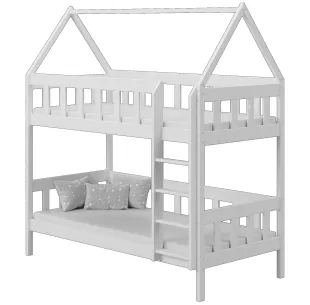 Łóżko drewniane piętrowe DOMEK CHWAT sosna MEBLE WRÓBEL 2