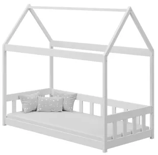 Łóżko drewniane pojedyncze DOMEK BRAT sosna MEBLE WRÓBEL 2