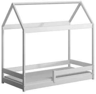 Łóżko drewniane pojedyncze DOMEK MIŚ sosna MEBLE WRÓBEL 2