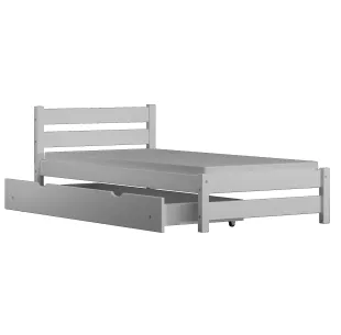 Łóżko drewniane pojedyncze KARO sosna MEBLE WRÓBEL 2