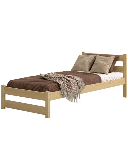 Łóżko drewniane pojedyncze KARO sosna MEBLE WRÓBEL