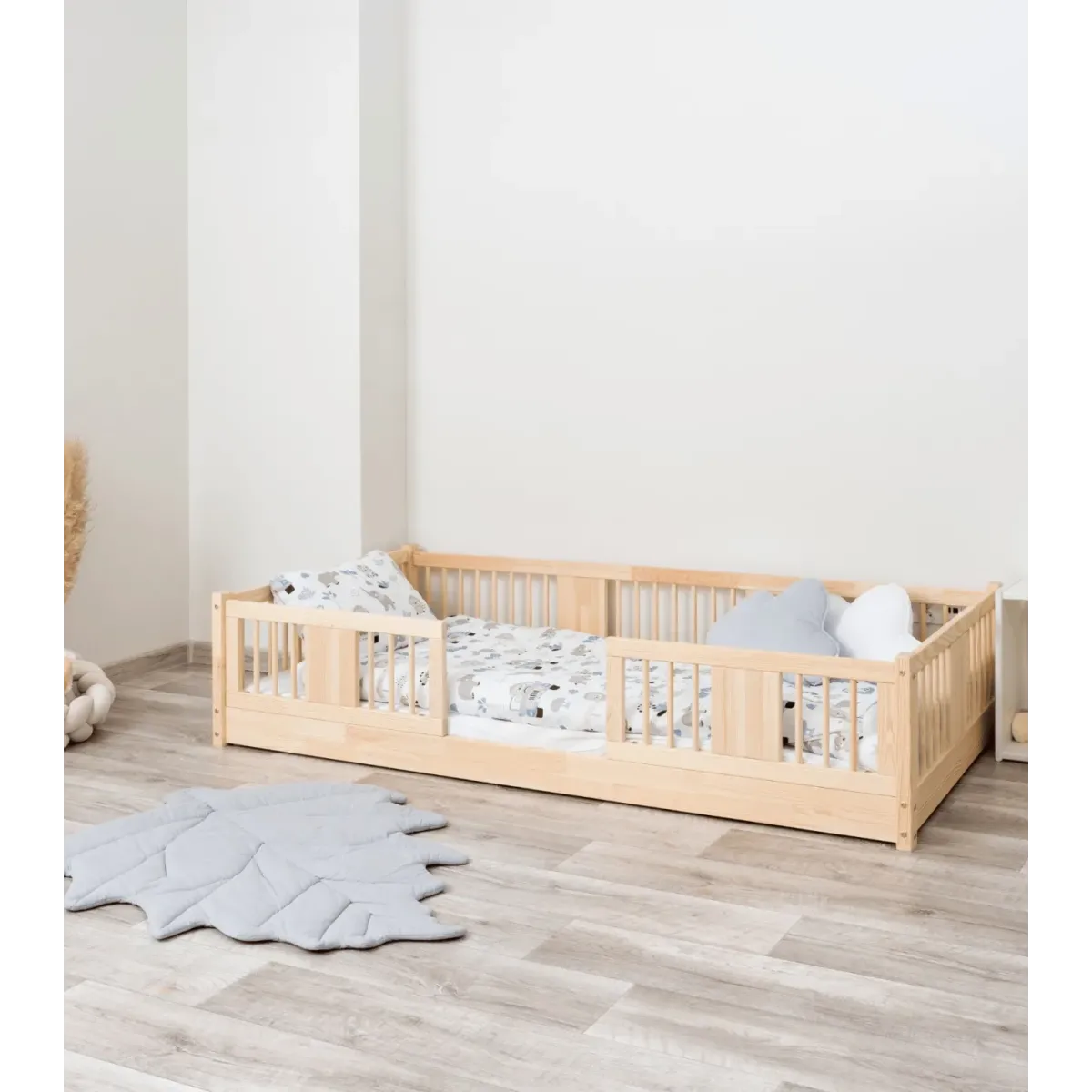 Łóżko drewniane pojedyncze LUNA 0 MEBLE WRÓBEL