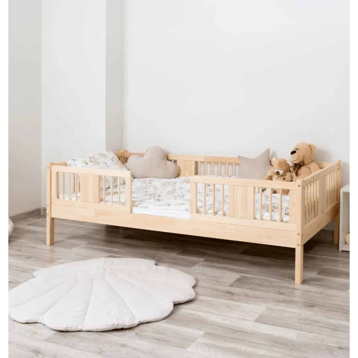 Łóżko drewniane pojedyncze LUNA 20 MEBLE WRÓBEL