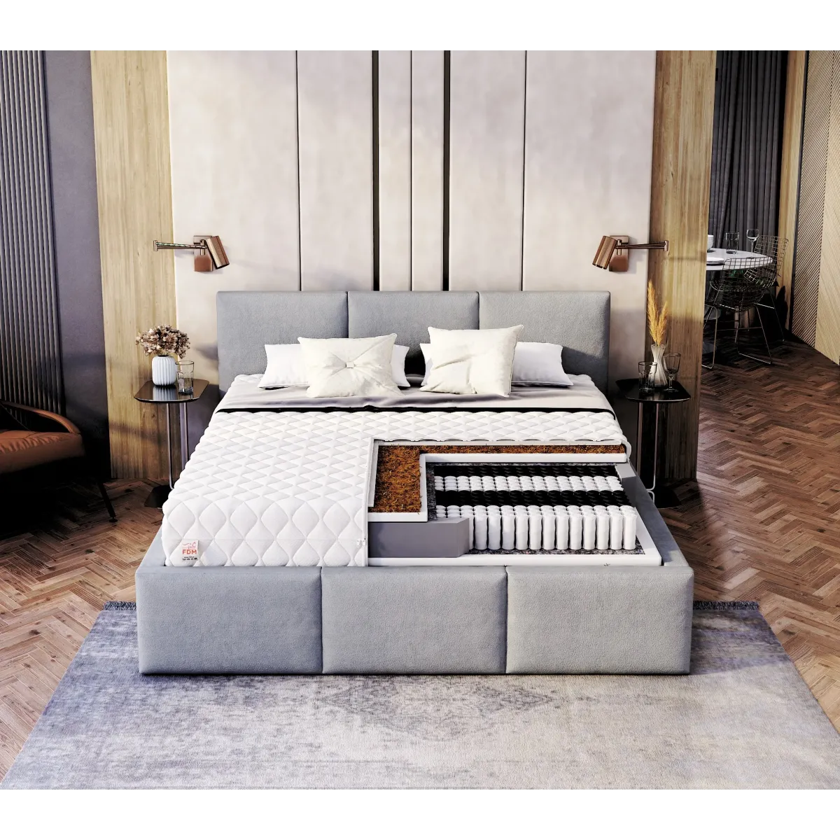 Materac FAMILY MAX FDM kieszeniowy