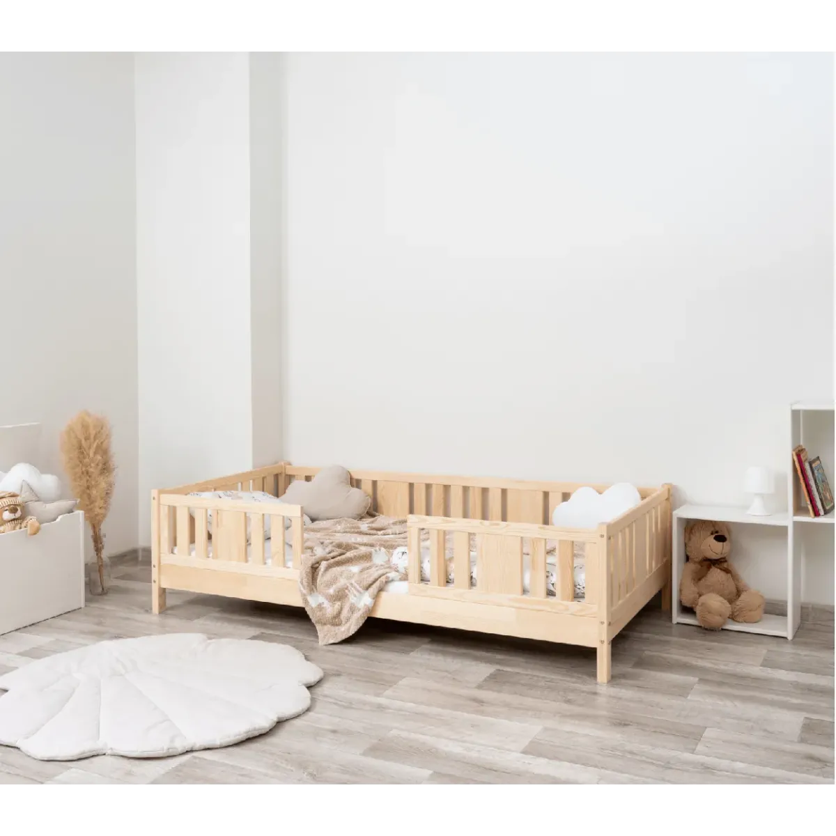 Łóżko drewniane pojedyncze NIKO sosna 10 MEBLE WRÓBEL