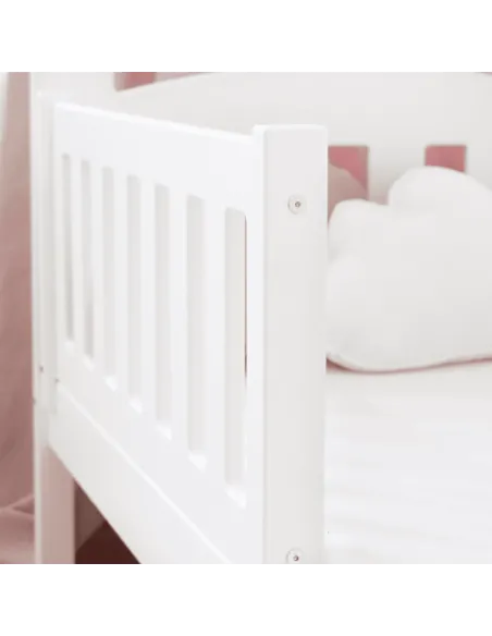 Łóżko drewniane pojedyncze ZUZIA biały MEBLE WRÓBEL