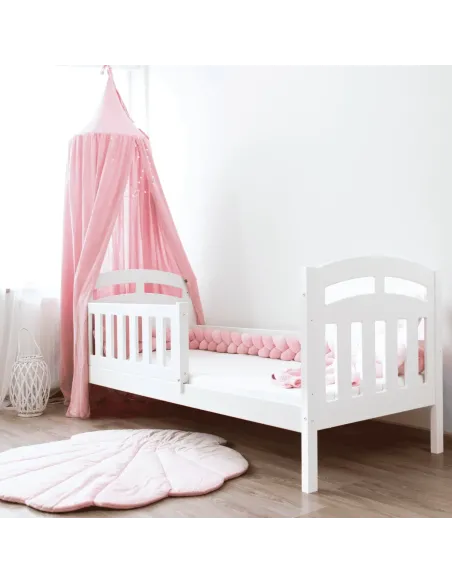 Łóżko drewniane pojedyncze ZUZIA biały MEBLE WRÓBEL