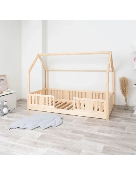 Łóżko drewniane pojedyncze NIKO DOMEK LONG sosna 0 MEBLE WRÓBEL