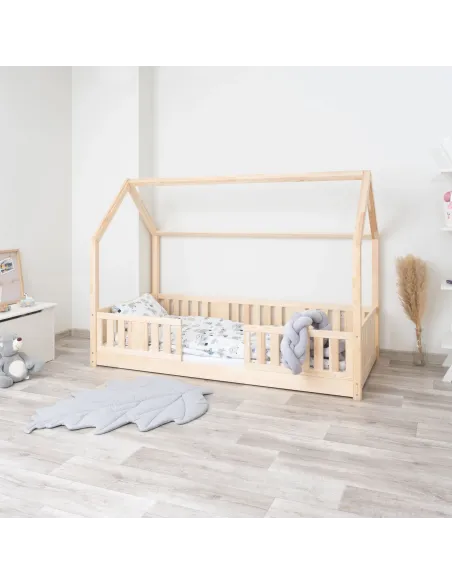 Łóżko drewniane pojedyncze NIKO DOMEK LONG sosna 0 MEBLE WRÓBEL