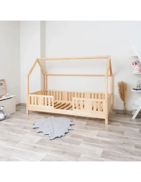 Łóżko drewniane pojedyncze NIKO DOMEK LONG sosna 10 MEBLE WRÓBEL