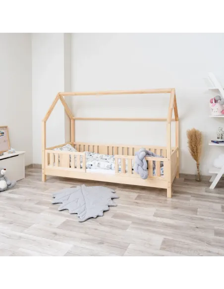 Łóżko drewniane pojedyncze NIKO DOMEK LONG sosna 10 MEBLE WRÓBEL