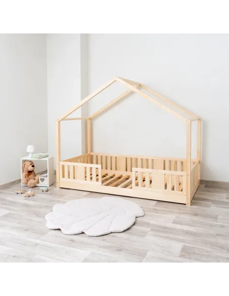 Łóżko drewniane pojedyncze NIKO DOMEK SHORT sosna 0 MEBLE WRÓBEL