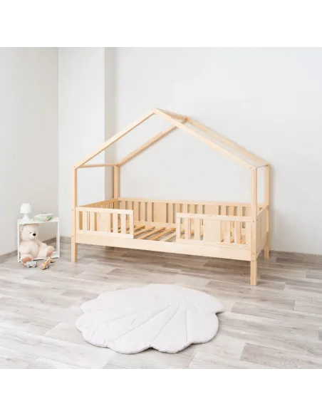 Łóżko drewniane pojedyncze NIKO DOMEK SHORT sosna 20 MEBLE WRÓBEL