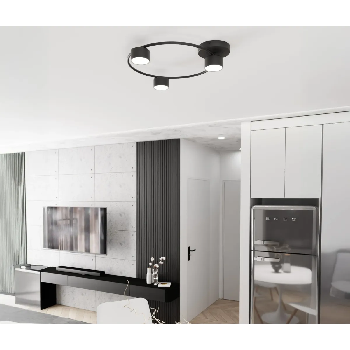 Lampa sufitowa LUCIO 3 BL EMIBIG