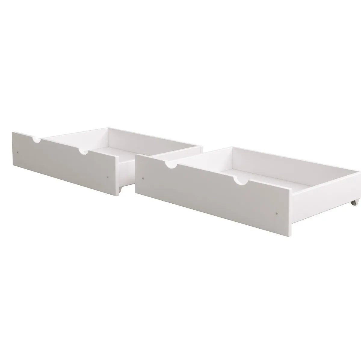 Szuflada podwójna do łóżka biały MEBLE WRÓBEL