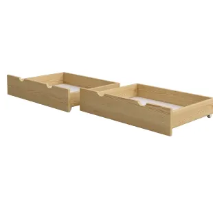 Szuflada podwójna do łóżka sosna MEBLE WRÓBEL