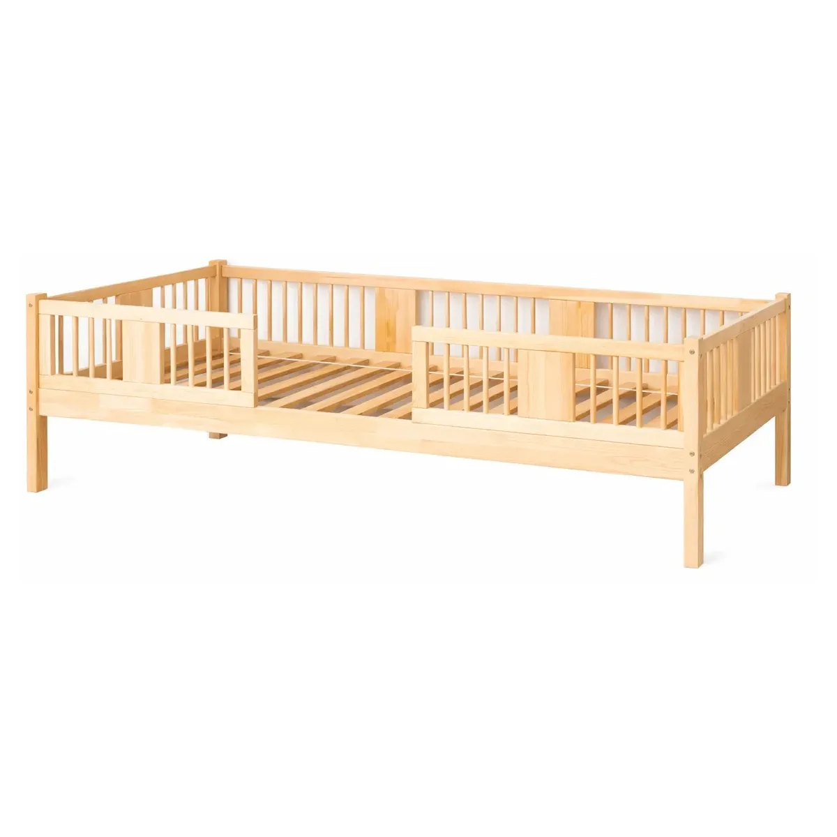 Łóżko drewniane pojedyncze LUNA sosna MEBLE WRÓBEL