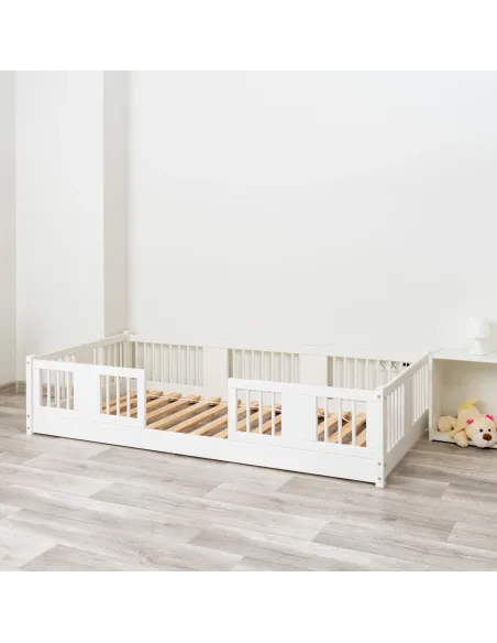 Łóżko drewniane pojedyncze LUNA 0 biały MEBLE WRÓBEL