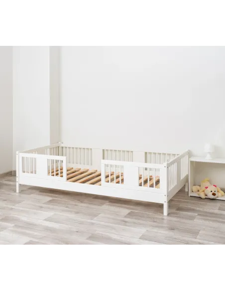 Łóżko drewniane pojedyncze LUNA 10 biały MEBLE WRÓBEL