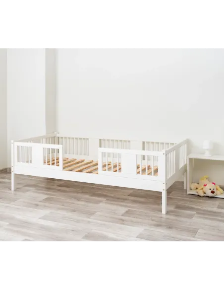 Łóżko drewniane pojedyncze LUNA 20 biały MEBLE WRÓBEL