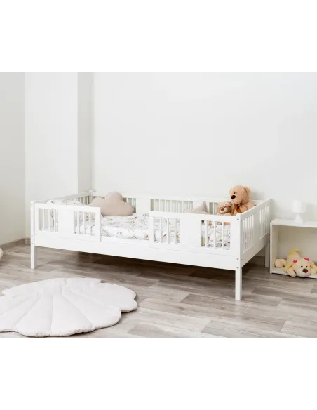 Łóżko drewniane pojedyncze LUNA 20 biały MEBLE WRÓBEL