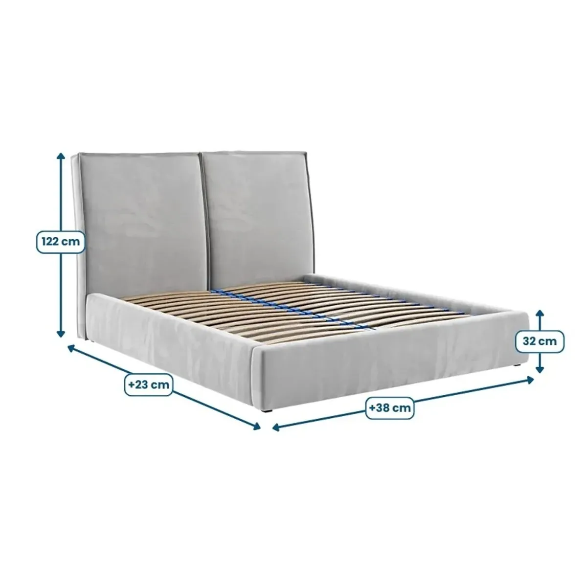 Łóżko tapicerowane PESCARA LAVERTO PODNOSZONE