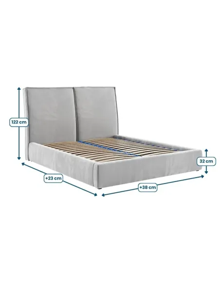 Łóżko tapicerowane PESCARA LAVERTO PODNOSZONE