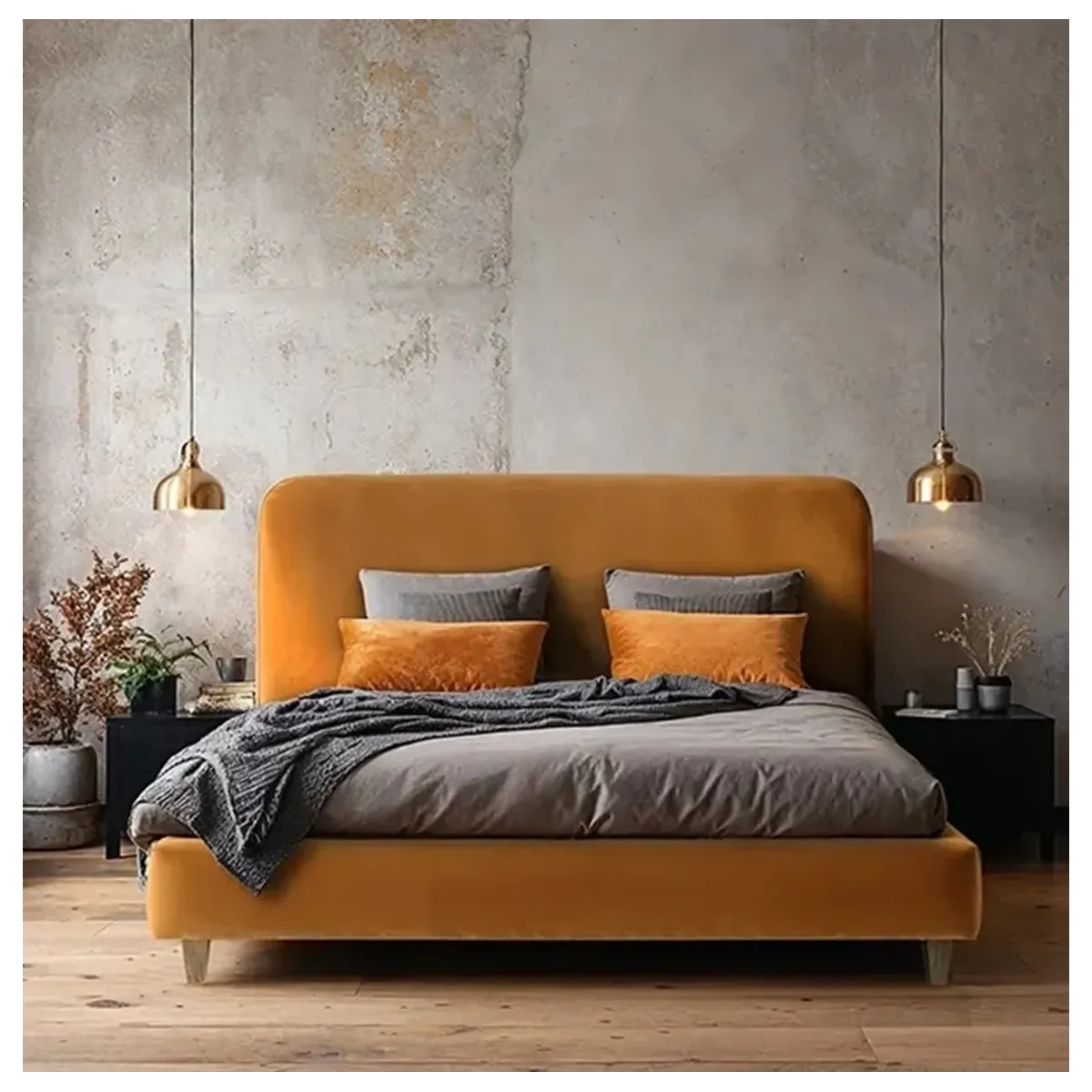 Łóżko tapicerowane LECCE LAVERTO