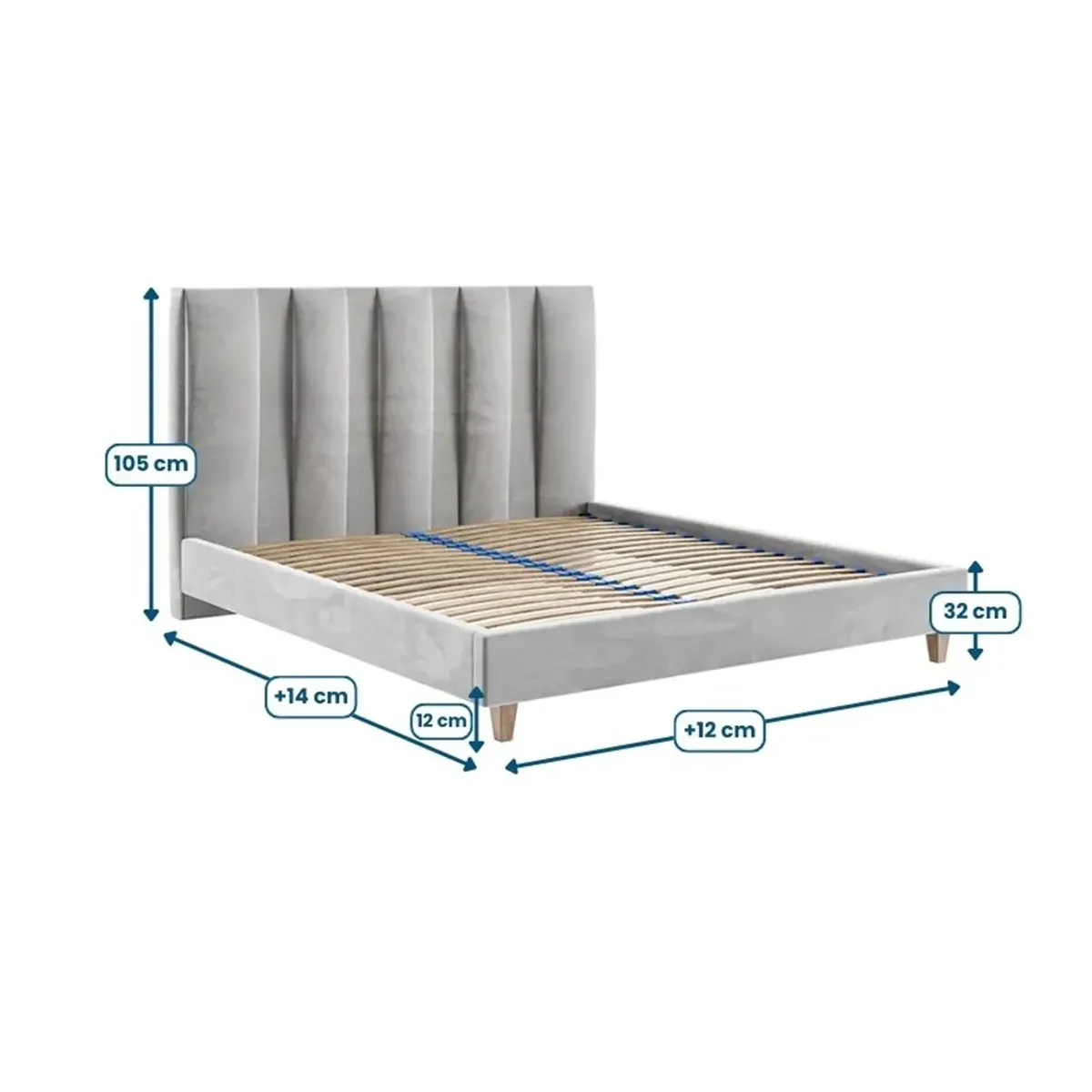 Łóżko tapicerowane SALERNO LAVERTO