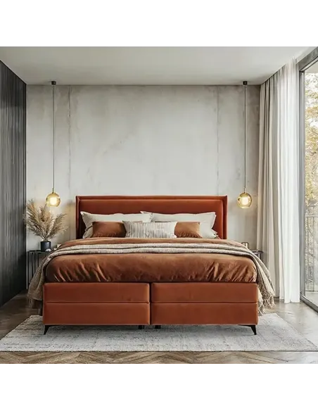 Łóżko kontynentalne LISANO LAVERTO PODNOSZONE