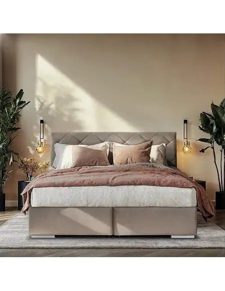 Łóżko kontynentalne SILK LAVERTO