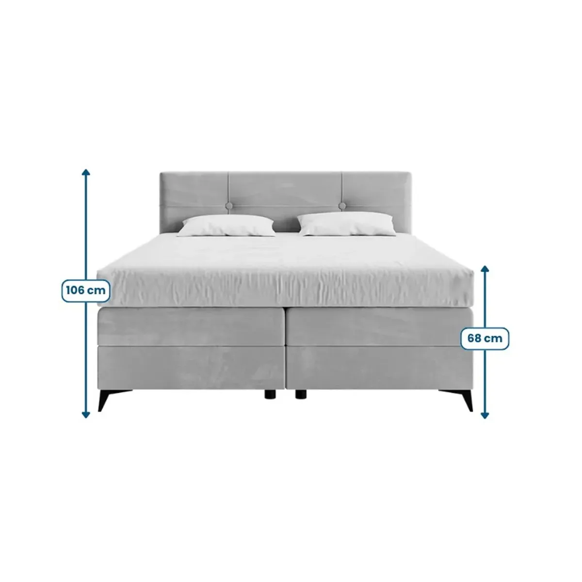 Łóżko kontynentalne BONITA LAVERTO PODNOSZONE wymiary