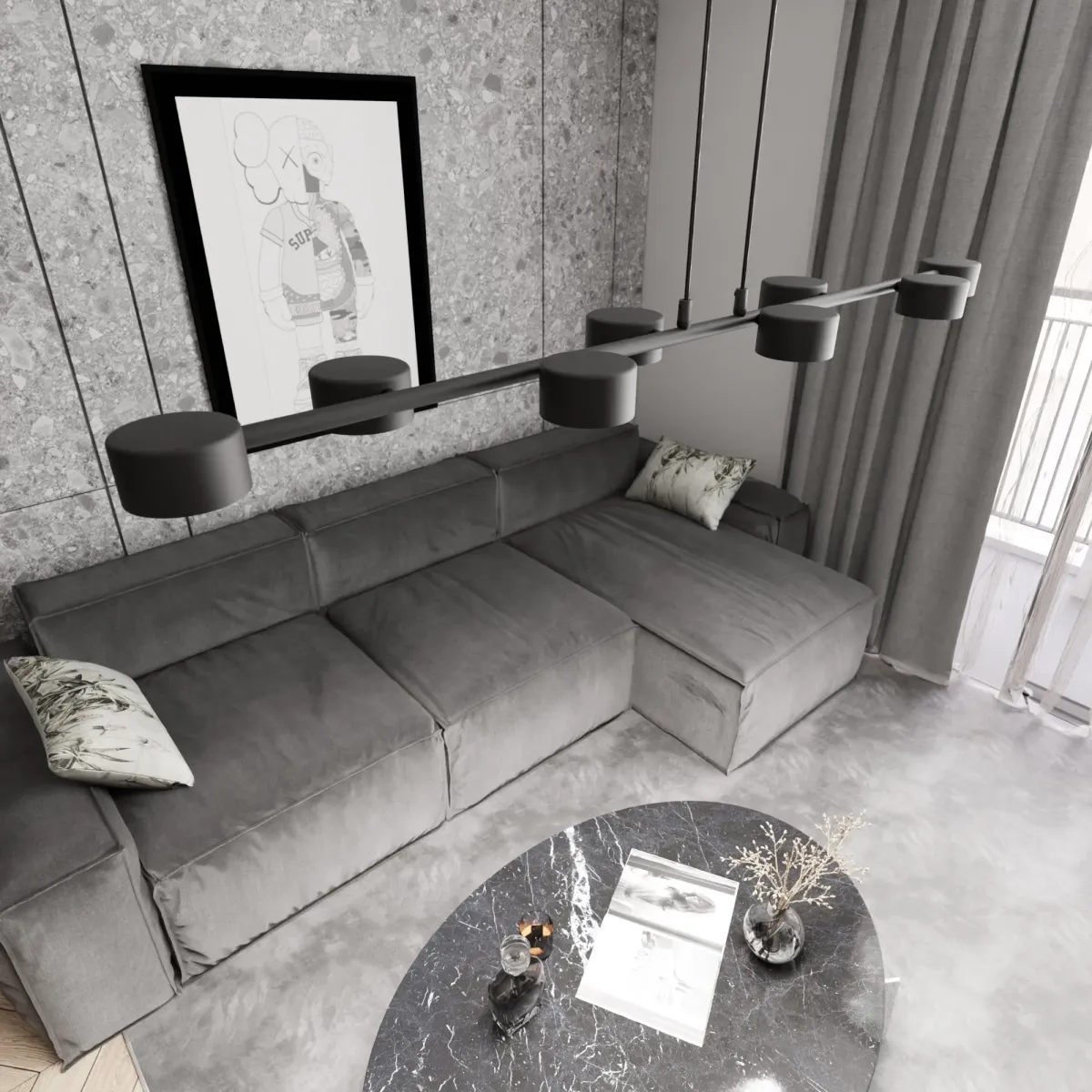 Lampa sufitowa MEGARA 8 EMIBIG