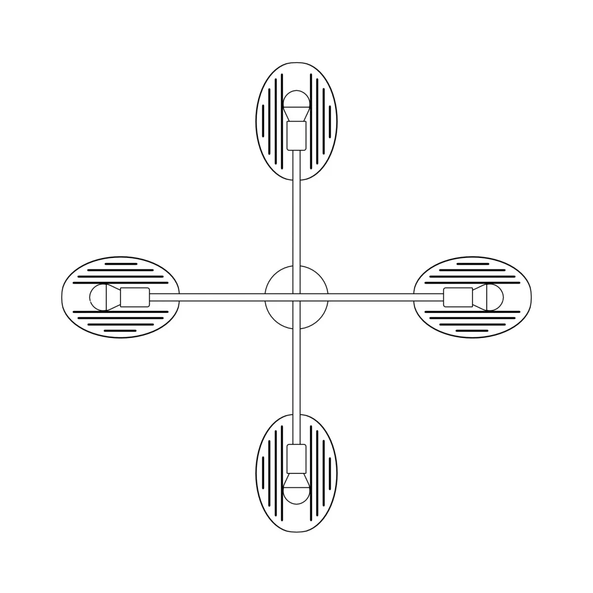 Lampa wisząca SABER 4 EMIBIG