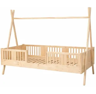 Łóżko pojedyncze drewniane LUNA TIPI MEBLE WRÓBEL