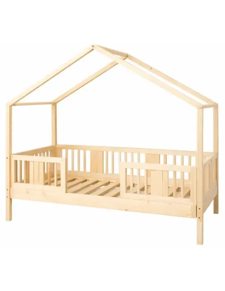 Łóżko drewniane pojedyncze LUNA DOMEK SHORT MEBLE WRÓBEL