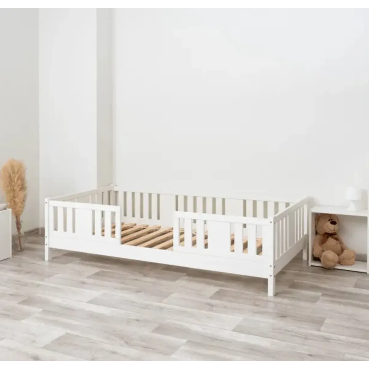 Łóżko drewniane pojedyncze NIKO biały 10 MEBLE WRÓBEL