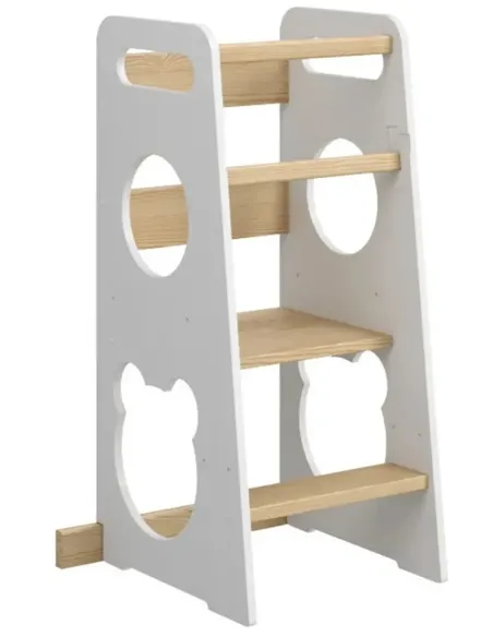 Pomocnik Kuchenny Kitchen Helper miś biały MEBLE WRÓBEL