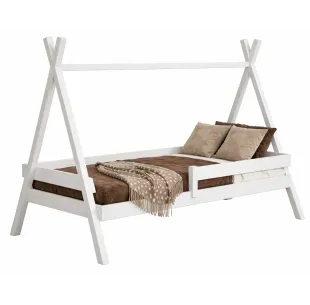 Łóżko drewniane pojedyncze TIPI PLUS sosna MEBLE WRÓBEL 2