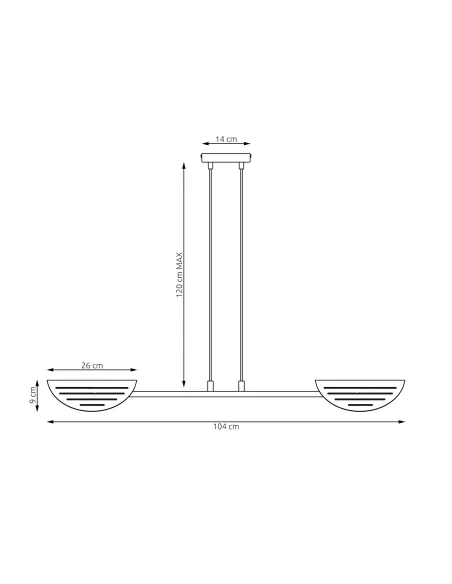 Lampa wisząca SABER 2 EMIBIG